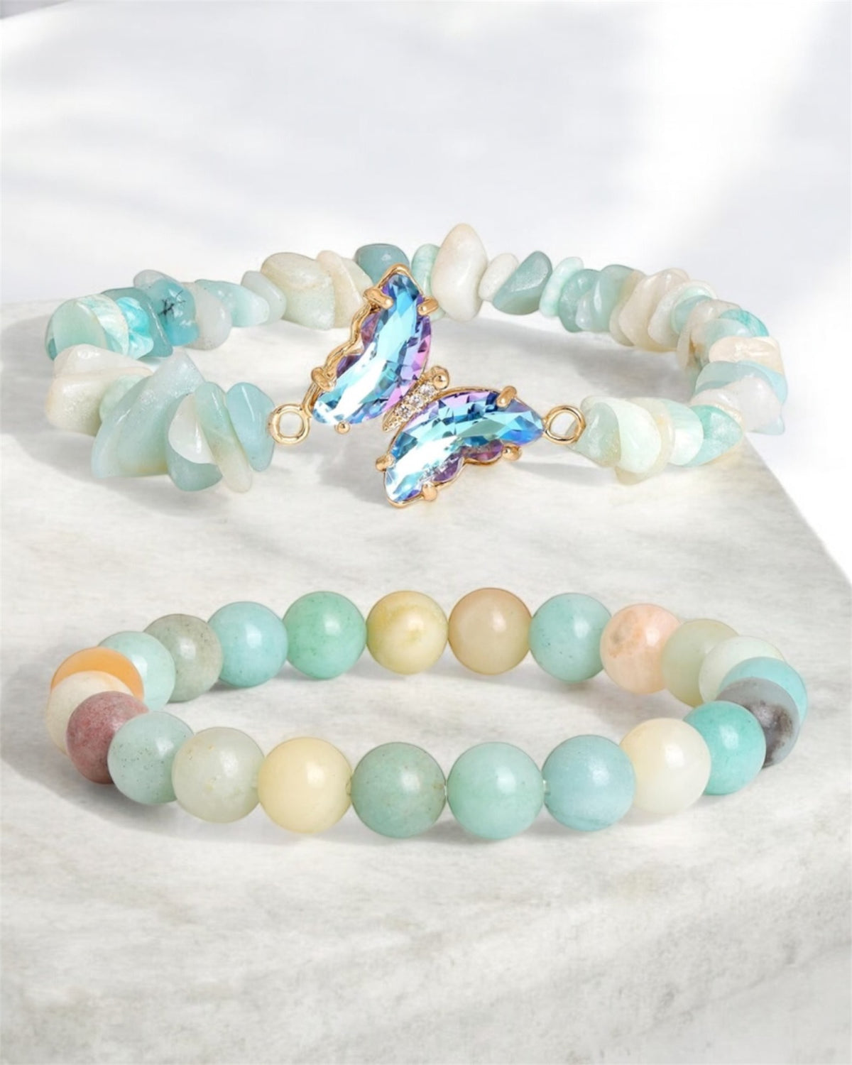 Amazonite crystal bracelet