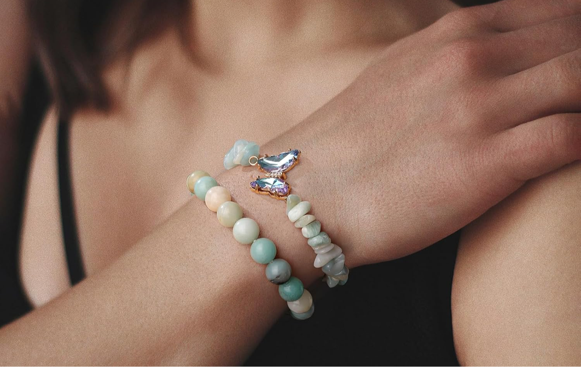 Amazonite crystal bracelet