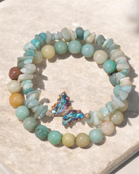 Amazonite crystal bracelet