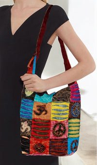 MULTICOLOR COTTON BOHEMIAN BAG UNISEX