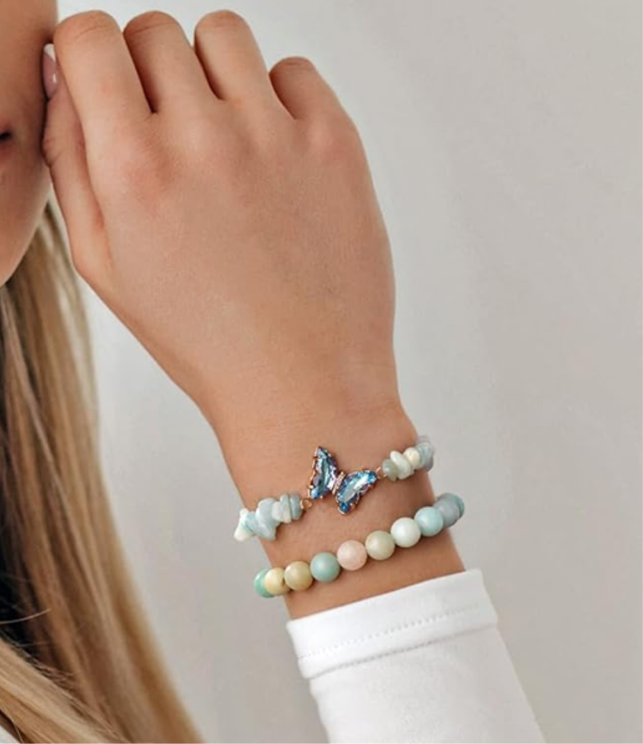 Amazonite crystal bracelet