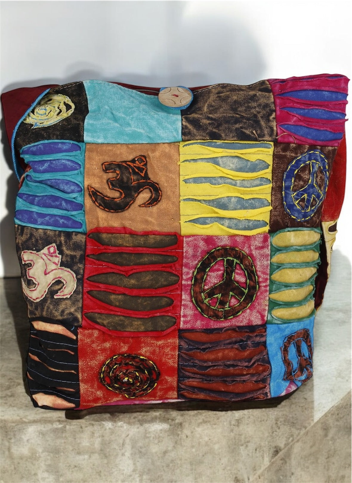 MULTICOLOR COTTON BOHEMIAN BAG UNISEX